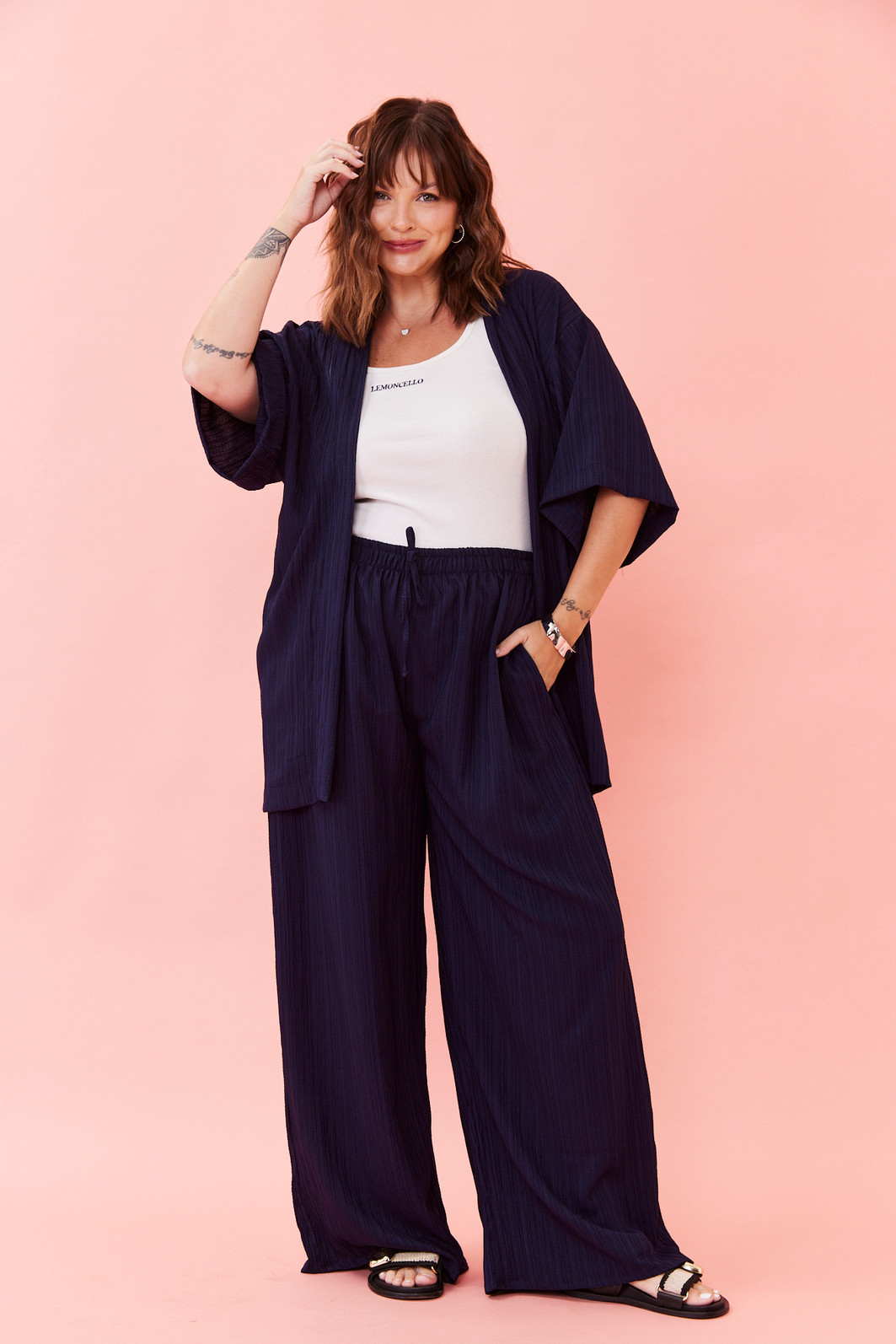 CALCA PAMELA AZUL MARINHO CALCA PAMELA AZUL MARINHO