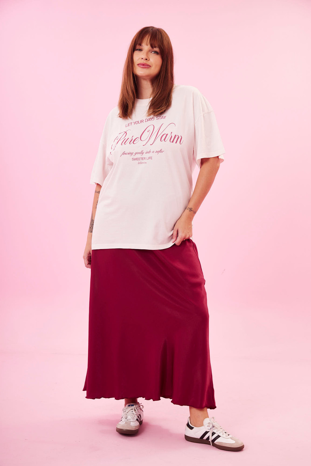 T-SHIRT OVER PURE WARM ROSA T-SHIRT OVER PURE WARM ROSA
