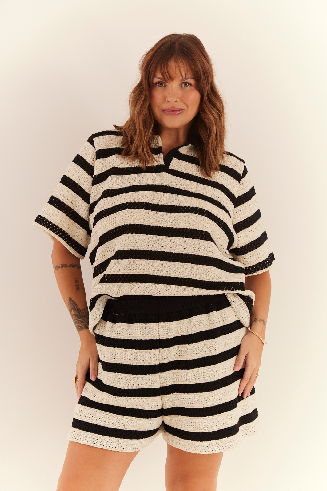 BLUSA POLO LISTRADO PRETO BLUSA POLO LISTRADO PRETO