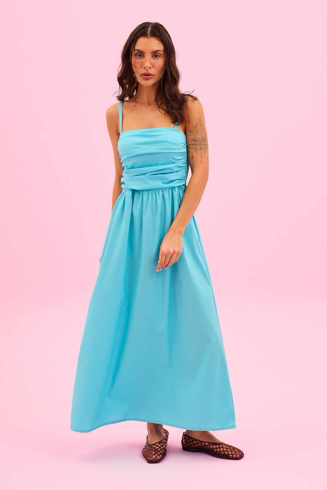 VESTIDO FLASH SALE MIDI TURQUESA VESTIDO FLASH SALE MIDI TURQUESA
