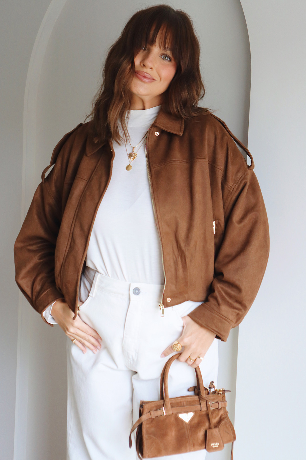 JAQUETA OVERSIZED CARAMELO