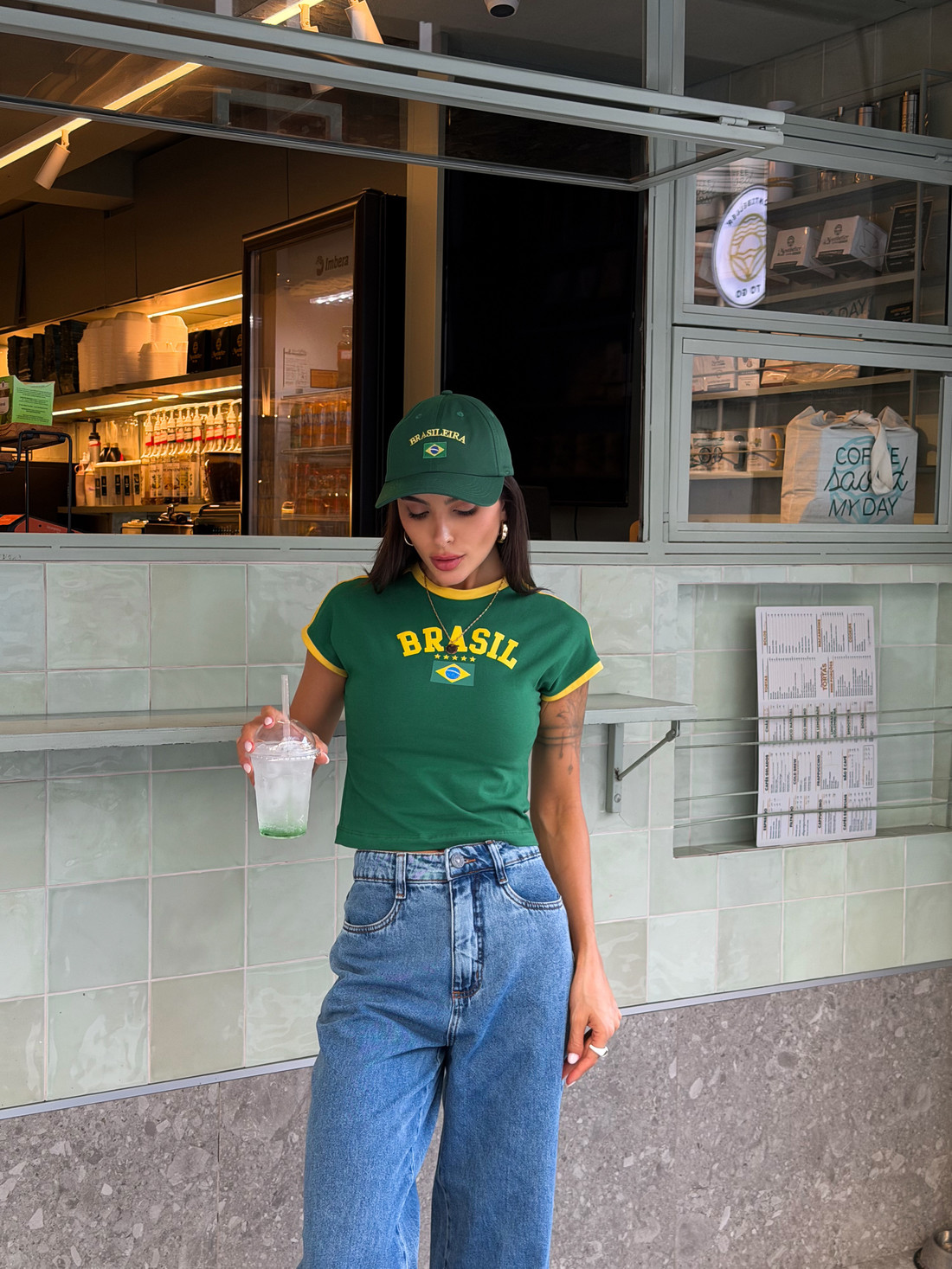 BABY TEE BRASIL VERDE
