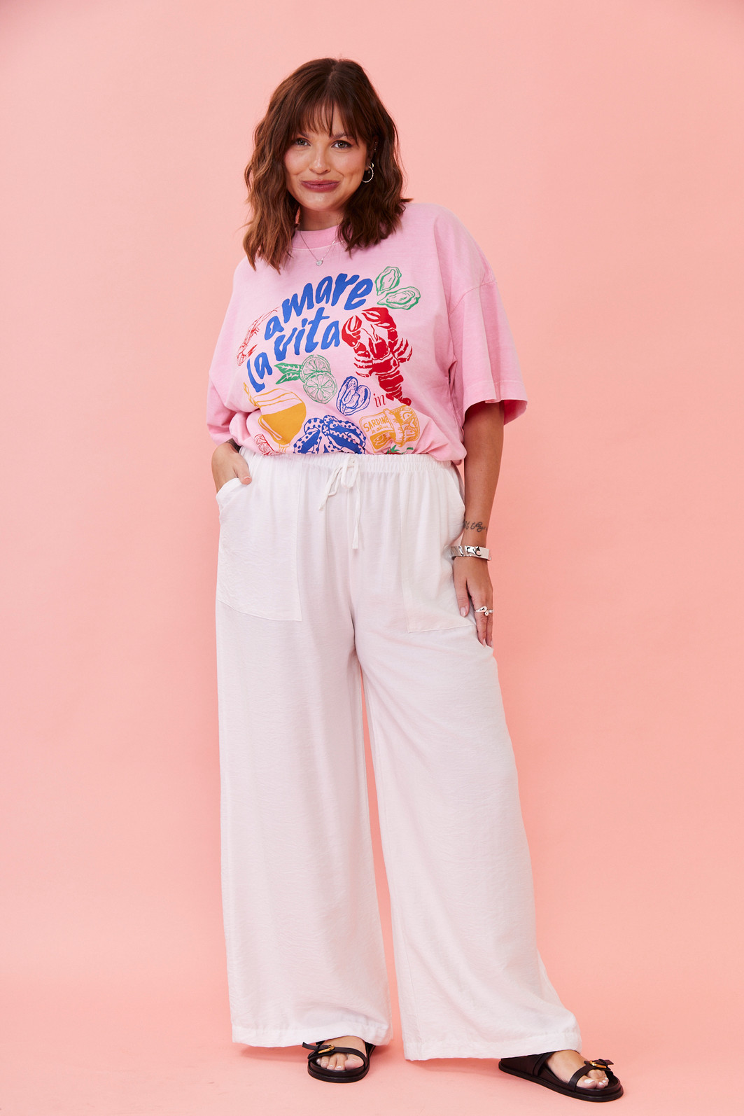 CALCA BRENDA OFF WHITE CALCA BRENDA OFF WHITE