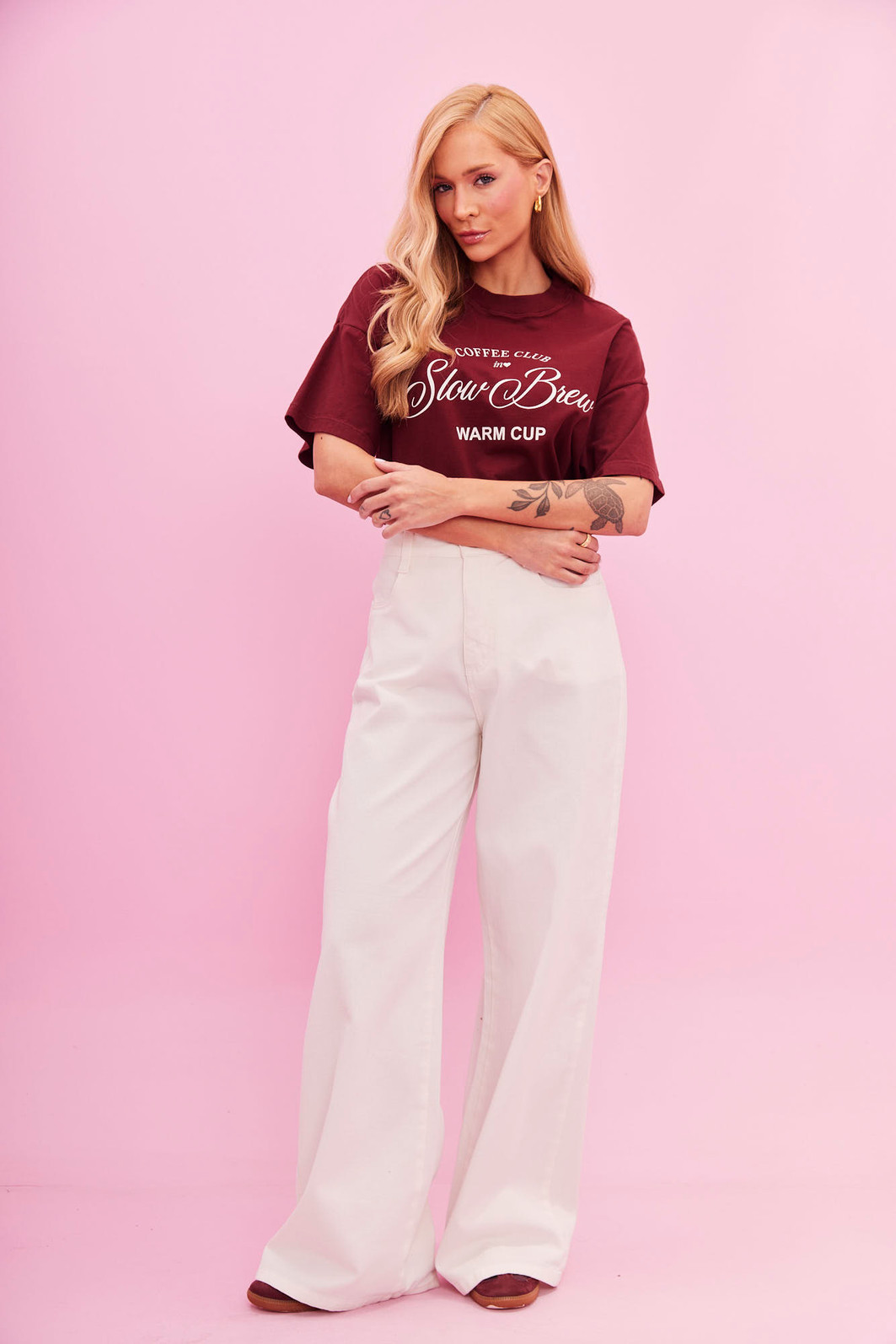 CALÇA JEANS WIDE LEG OFF WHITE CALÇA JEANS WIDE LEG OFF WHITE