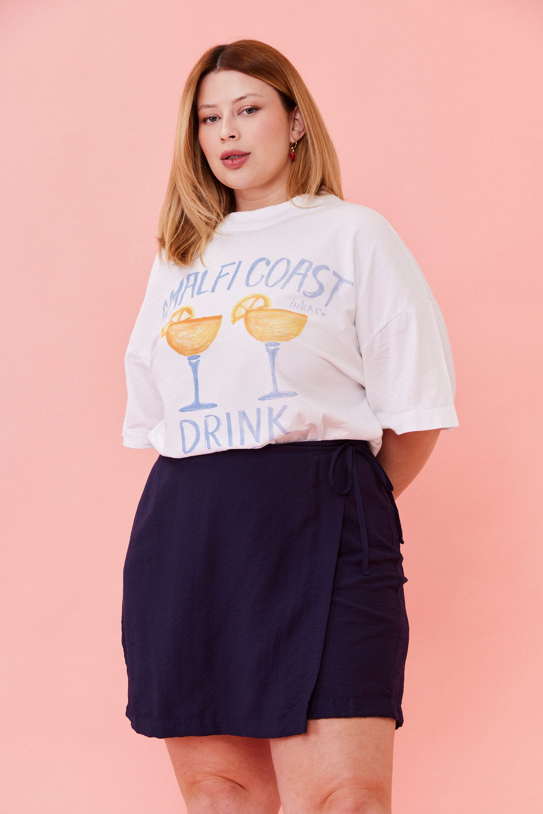 T-SHIRT OVER AMALFI COAST BRANCO ACUCAR T-SHIRT OVER AMALFI COAST BRANCO ACUCAR