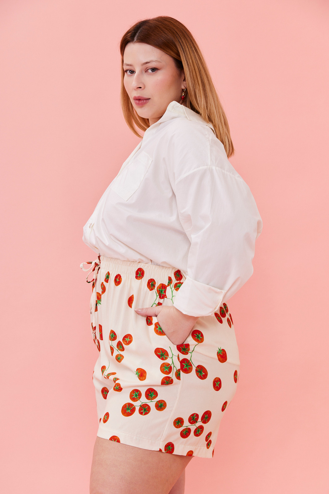 SHORTS LETICIA ESTAMPA TOMATES