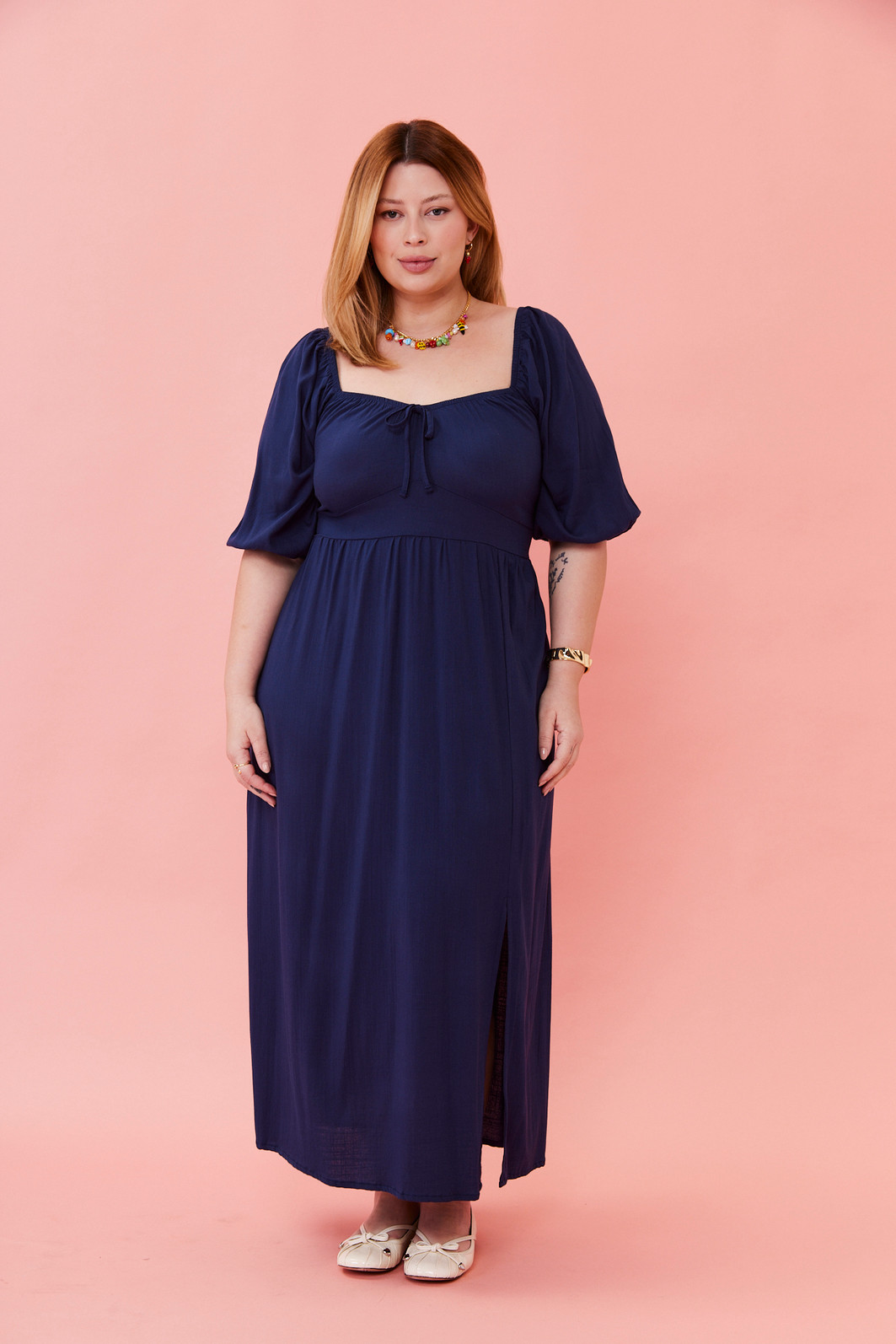 VESTIDO GABRIELA AZUL MARINHO VESTIDO GABRIELA AZUL MARINHO