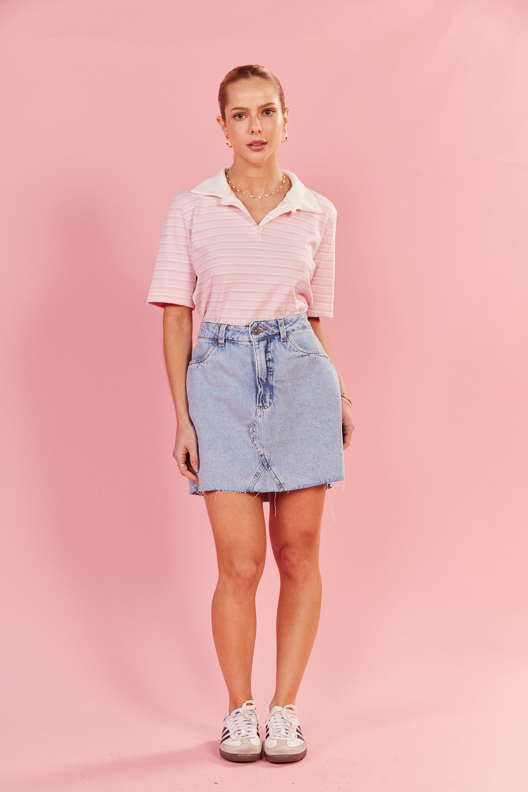 BLUSA POLO LISTRADA JES LISTRADO ROSA BLUSA POLO LISTRADA JES LISTRADO ROSA