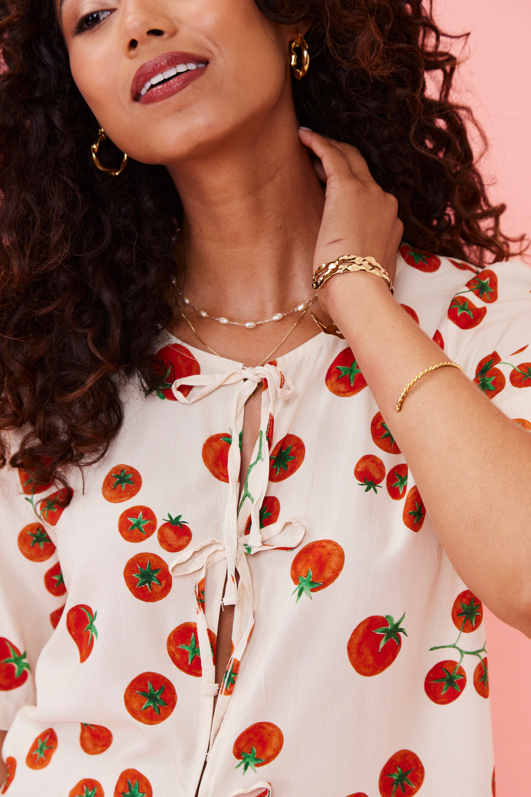 BLUSA GRACE ESTAMPA TOMATES BLUSA GRACE ESTAMPA TOMATES