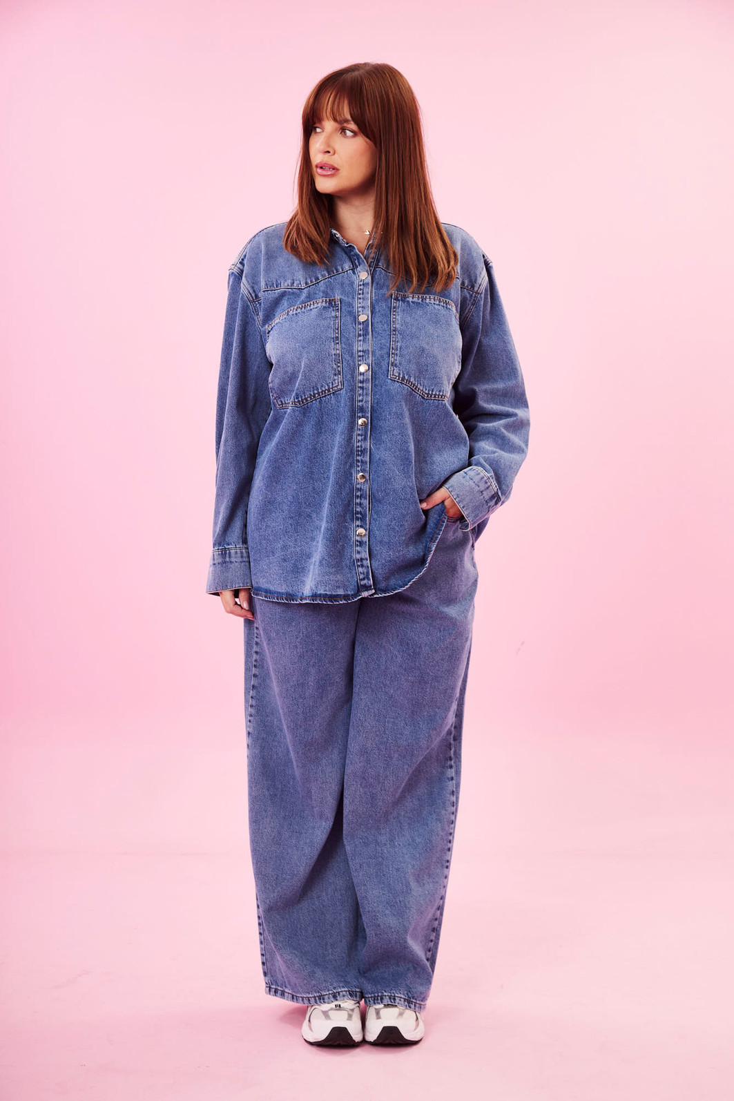 Calça Jeans Wide Leg Dulce JEANS ESCURO Calça Jeans Wide Leg Dulce JEANS ESCURO