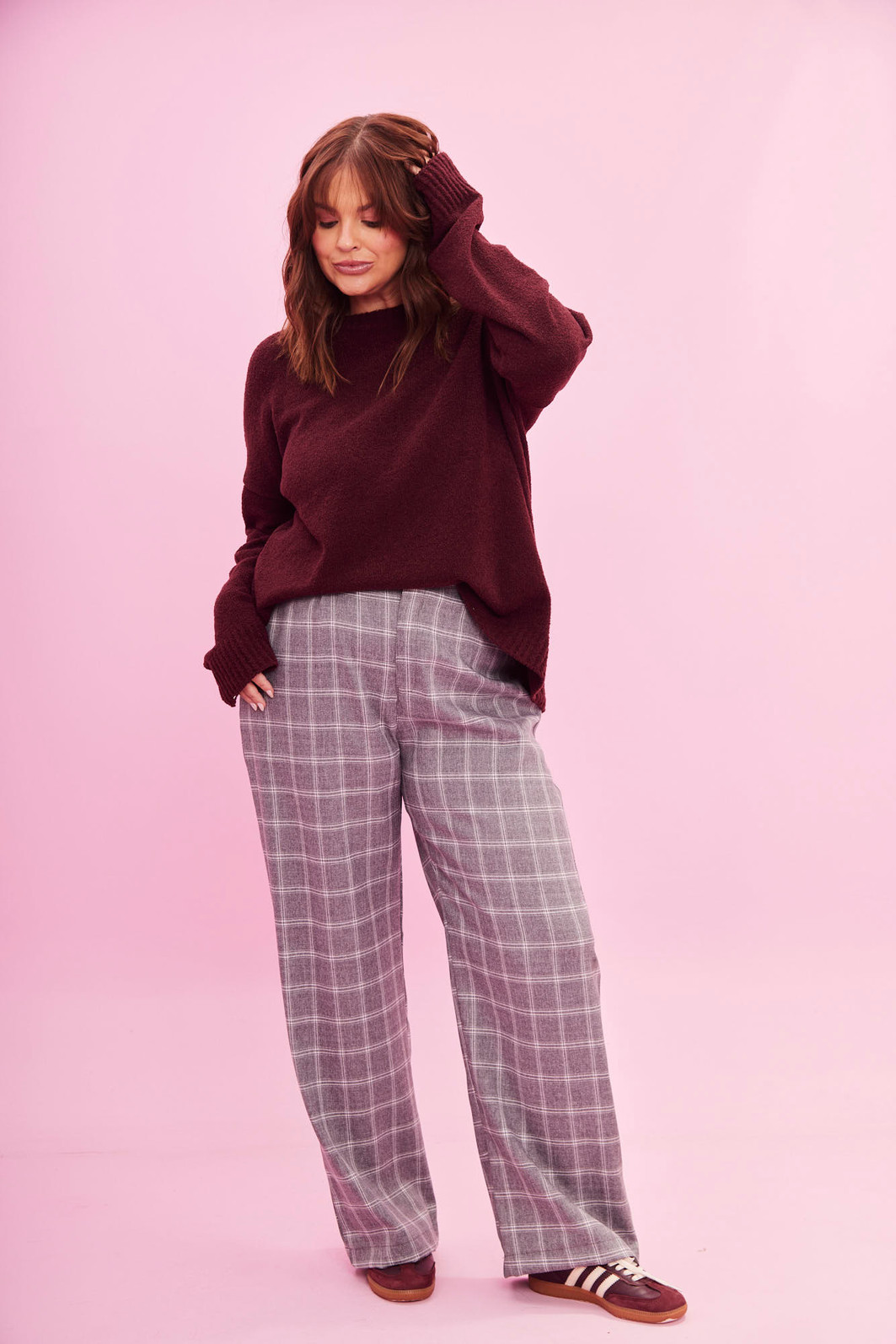 CALÇA ALFAITARIA JOANA XADREZ CALÇA ALFAITARIA JOANA XADREZ