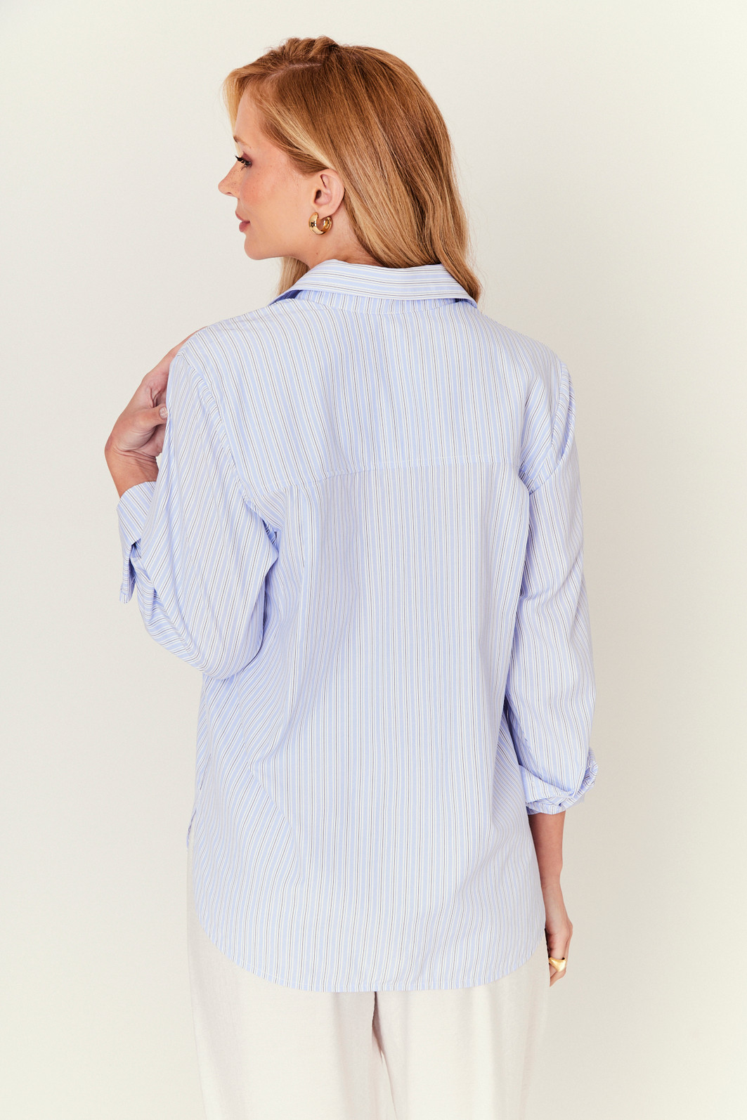 CAMISA MONIQUE AZUL LISTRADO CAMISA MONIQUE AZUL LISTRADO