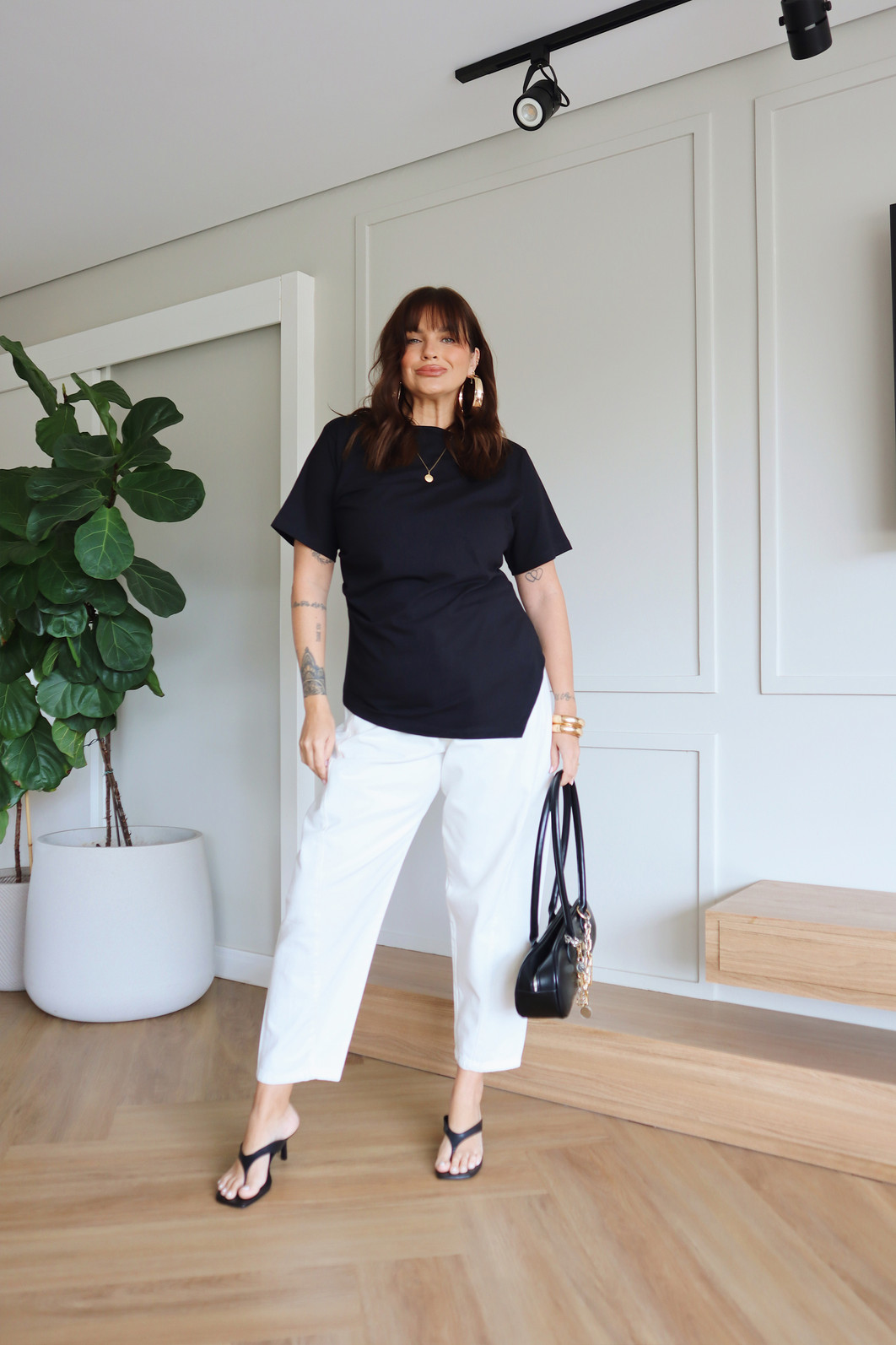 CALÇA JEANS BARREL OFF WHITE CALÇA JEANS BARREL OFF WHITE