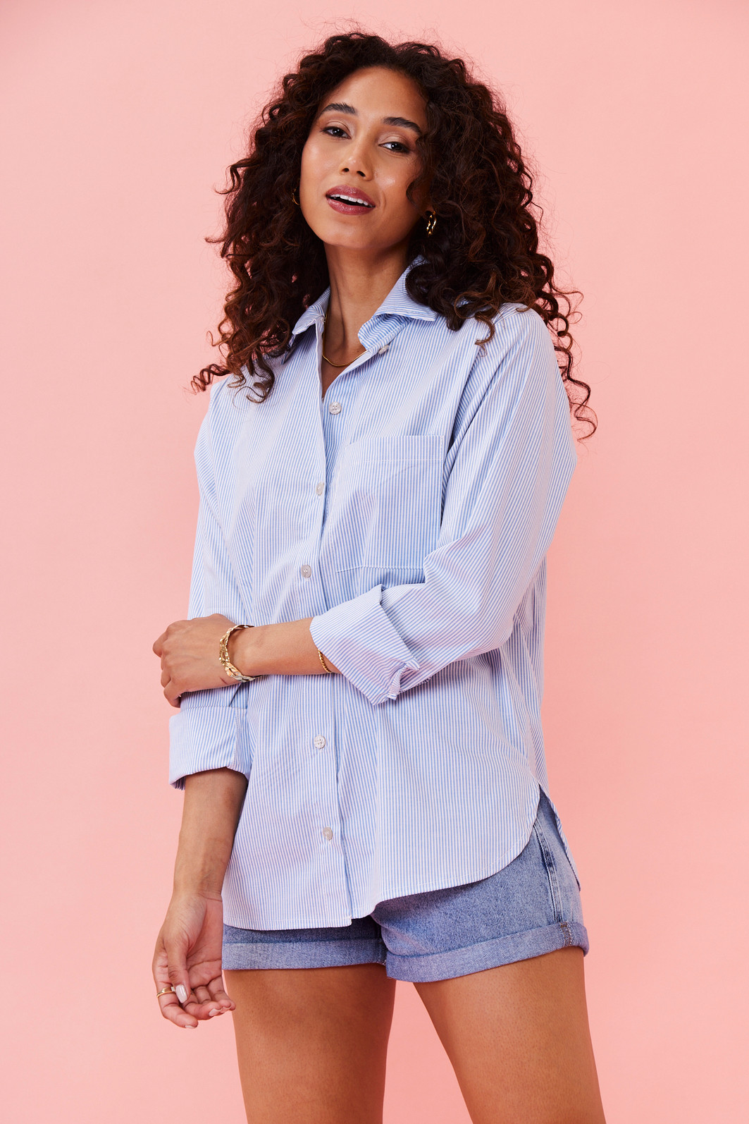 CAMISA GABRIELA LISTRADO AZUL CAMISA GABRIELA LISTRADO AZUL