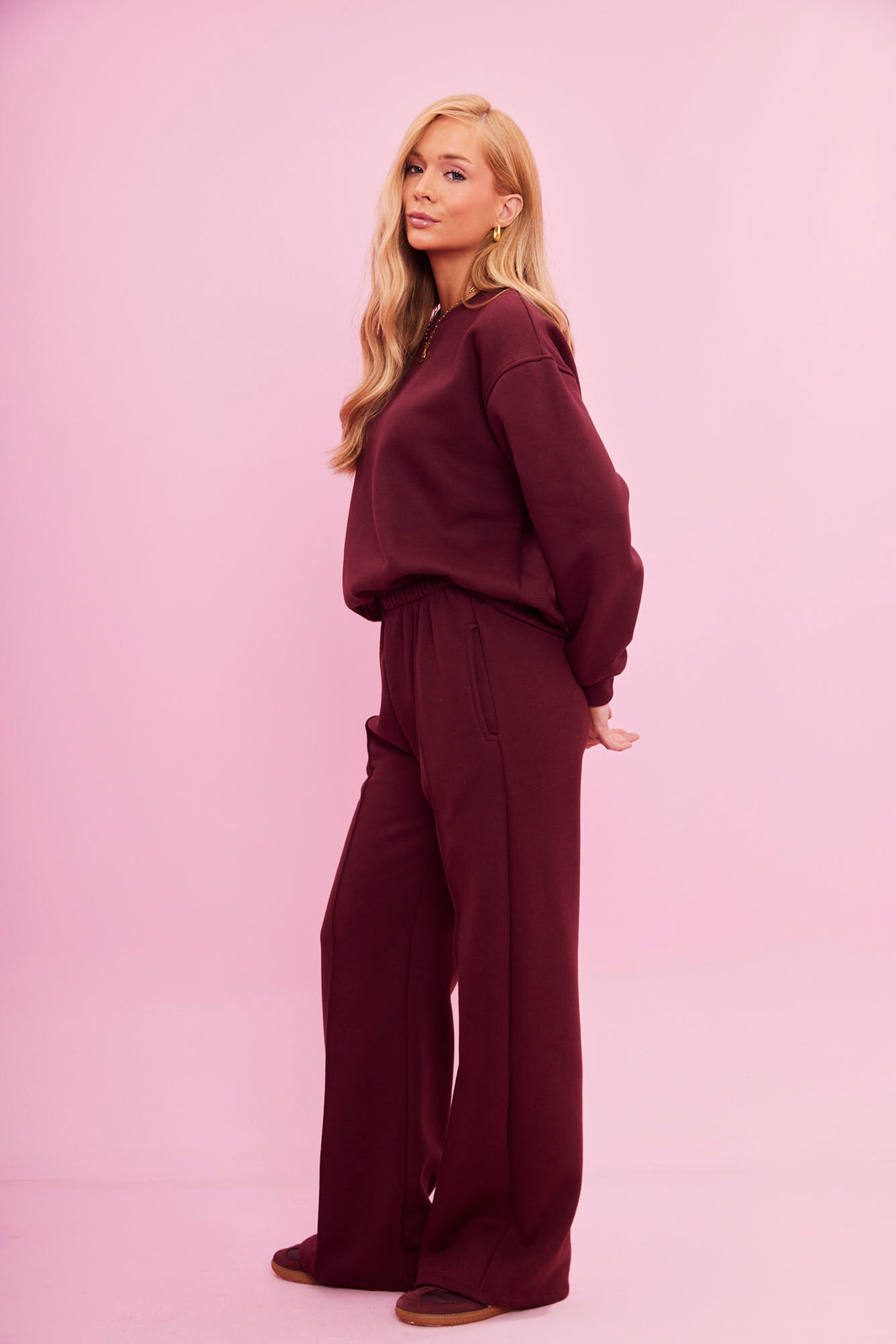 CALÇA MOLETOM PREMIUM TALI VINHO DO PORTO