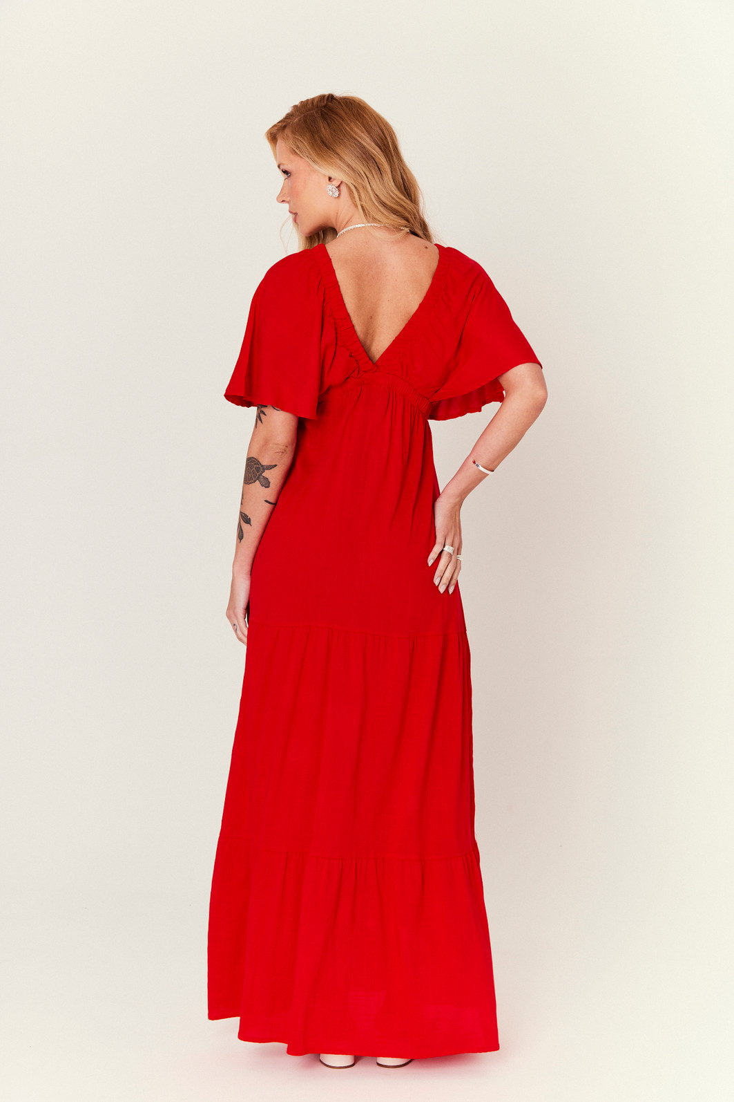 VESTIDO LONGO OLIVIA VERMELHO VESTIDO LONGO OLIVIA VERMELHO