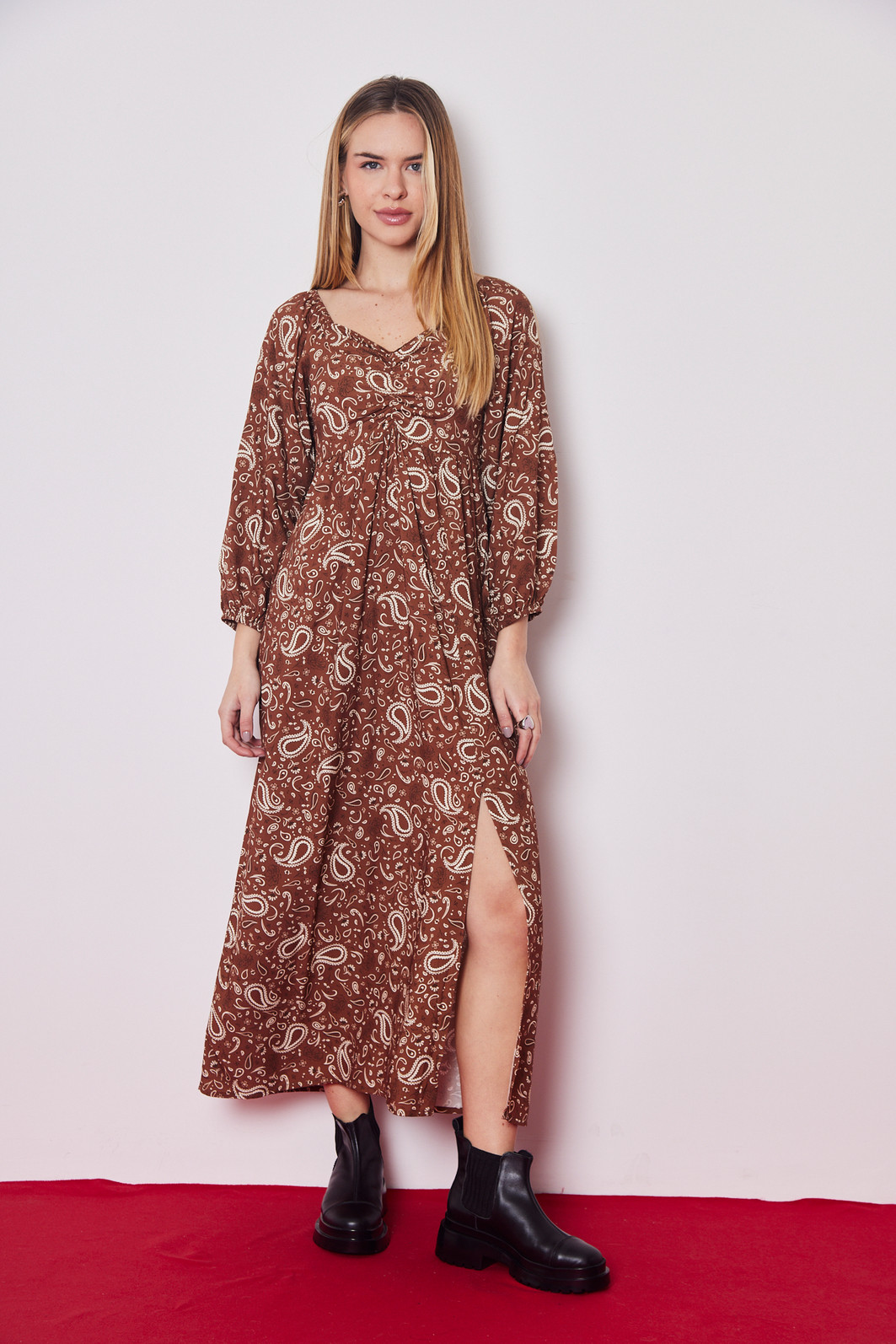 VESTIDO PAISLEY ESTAMPADO VESTIDO PAISLEY ESTAMPADO