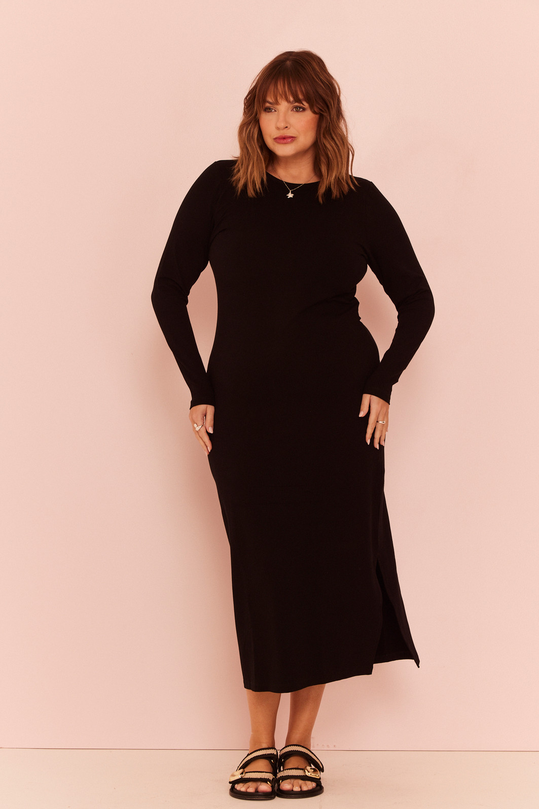 Vestido Midi Ligia PRETO Vestido Midi Ligia PRETO