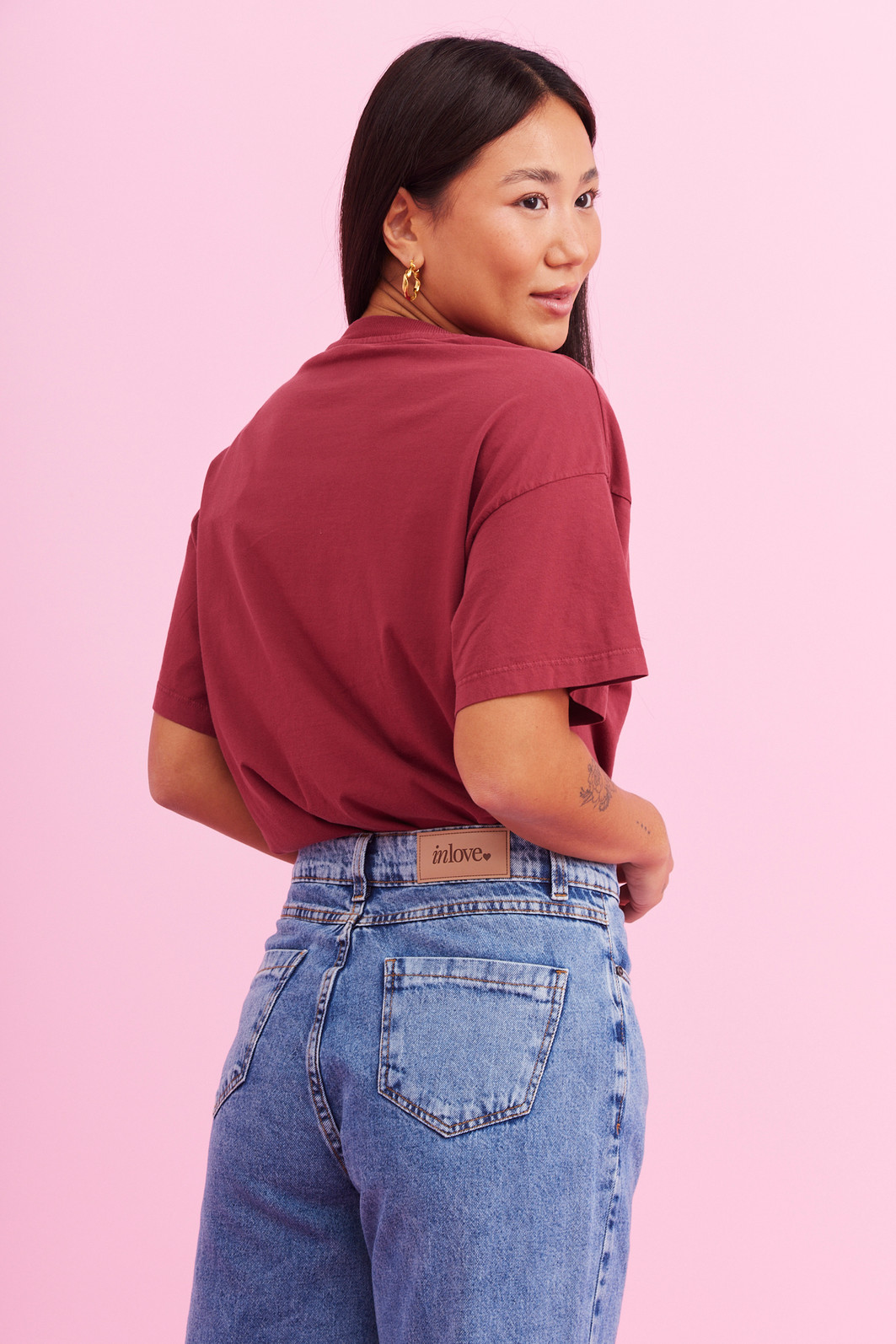 T-SHIRT OVER TURIN BORDO T-SHIRT OVER TURIN BORDO