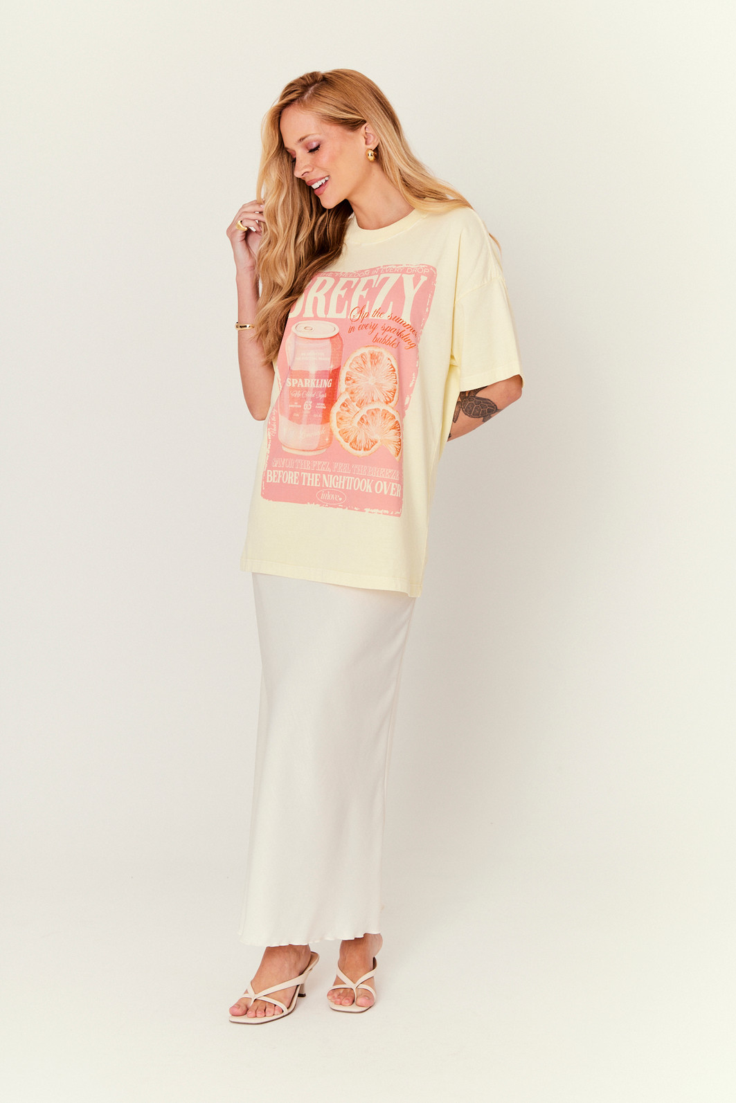 SAIA MIDI DE CETIM SERENA OFF WHITE SAIA MIDI DE CETIM SERENA OFF WHITE