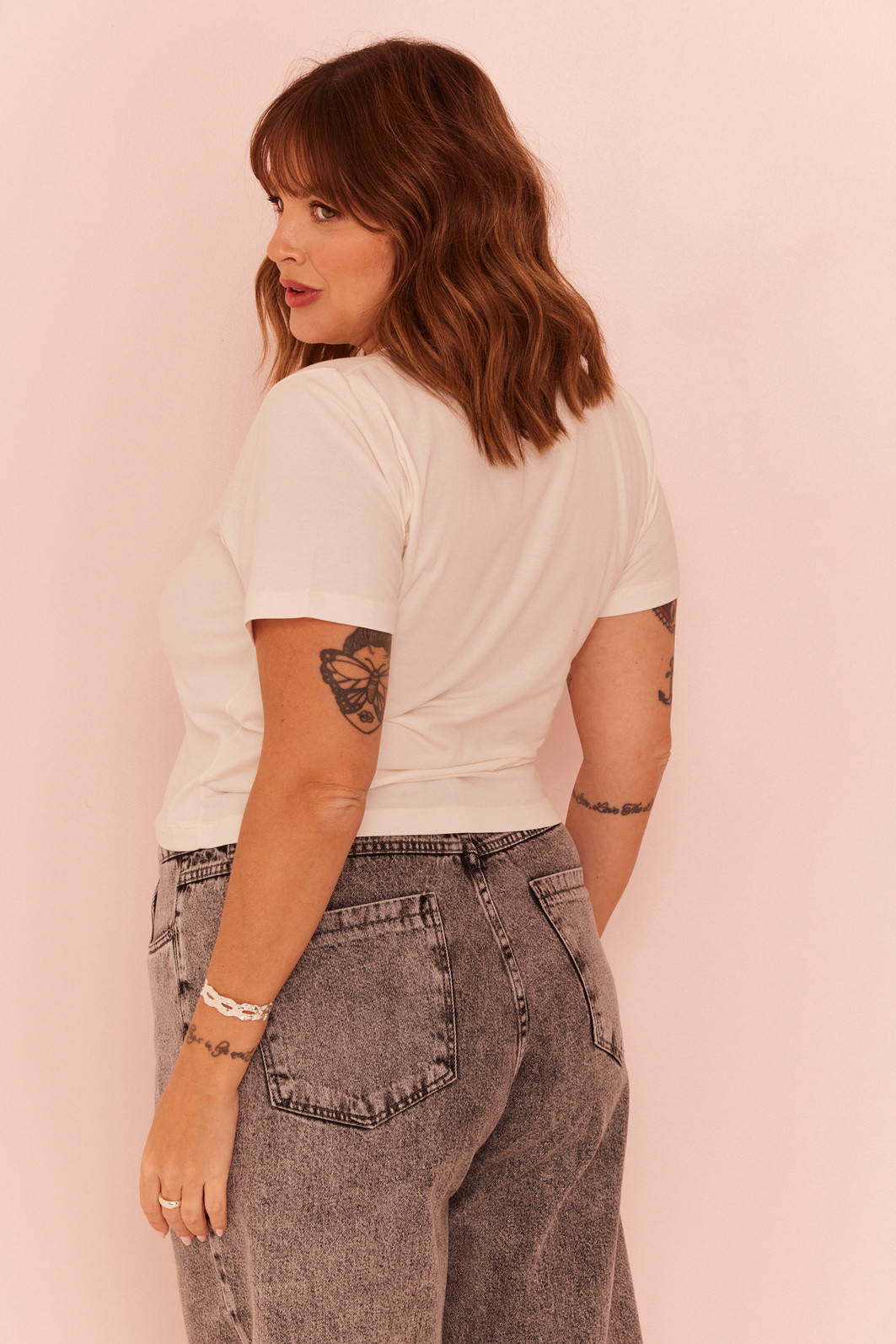 CALÇA JEANS WIDE LEG RAVENNA JEANS PRETO ESTONADO CALÇA JEANS WIDE LEG RAVENNA JEANS PRETO ESTONADO