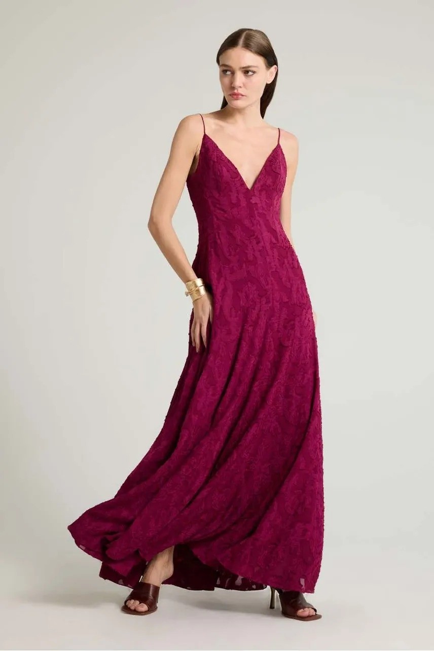 VESTIDO GIULIANA VERMELHO BORDO NV VESTIDO GIULIANA VERMELHO BORDO NV