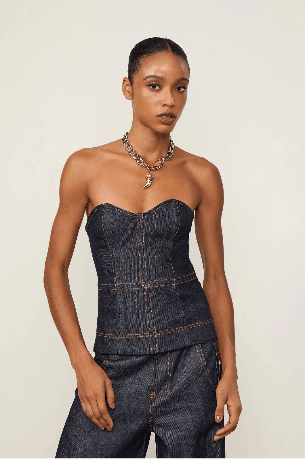 BLUSA SEM ALCA JEANS RAW ANIMALE BLUSA SEM ALCA JEANS RAW ANIMALE
