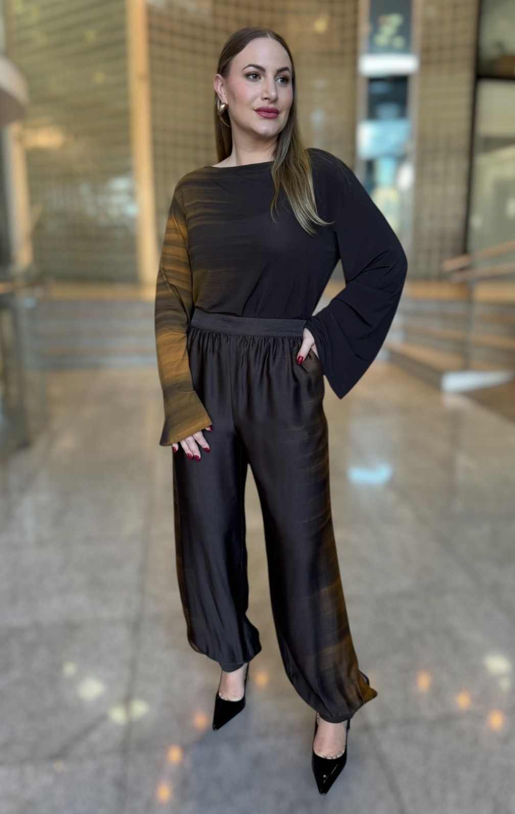 CALCA ESTAMPADA GOLDEN GRADIENT FORUM