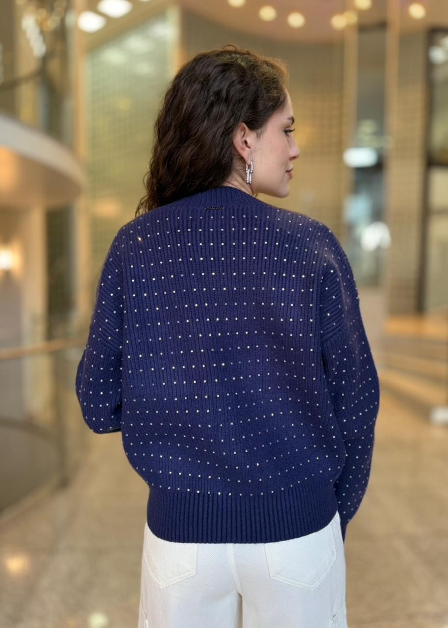 CARDIGAN GLIMMER AZUL MARINHO JOHN JOHN CARDIGAN GLIMMER AZUL MARINHO JOHN JOHN