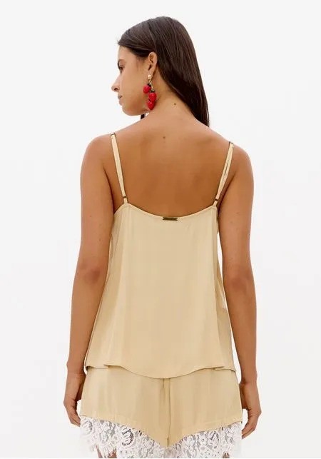 BLUSA DE ALÇA ACETINADA LANÇA PERFUME BLUSA DE ALÇA ACETINADA LANÇA PERFUME