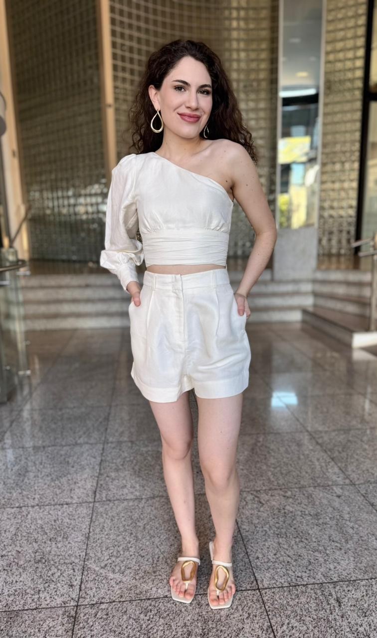 SHORT BASIC OFF WHITE ANIMALE