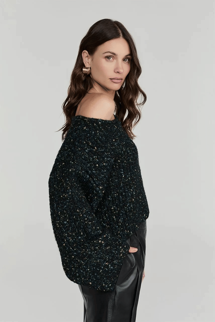 BLUSA TRICOT MANGA LONGA VERA PRETA MULTICOLORS AZUL NV BLUSA TRICOT MANGA LONGA VERA PRETA MULTICOLORS AZUL NV