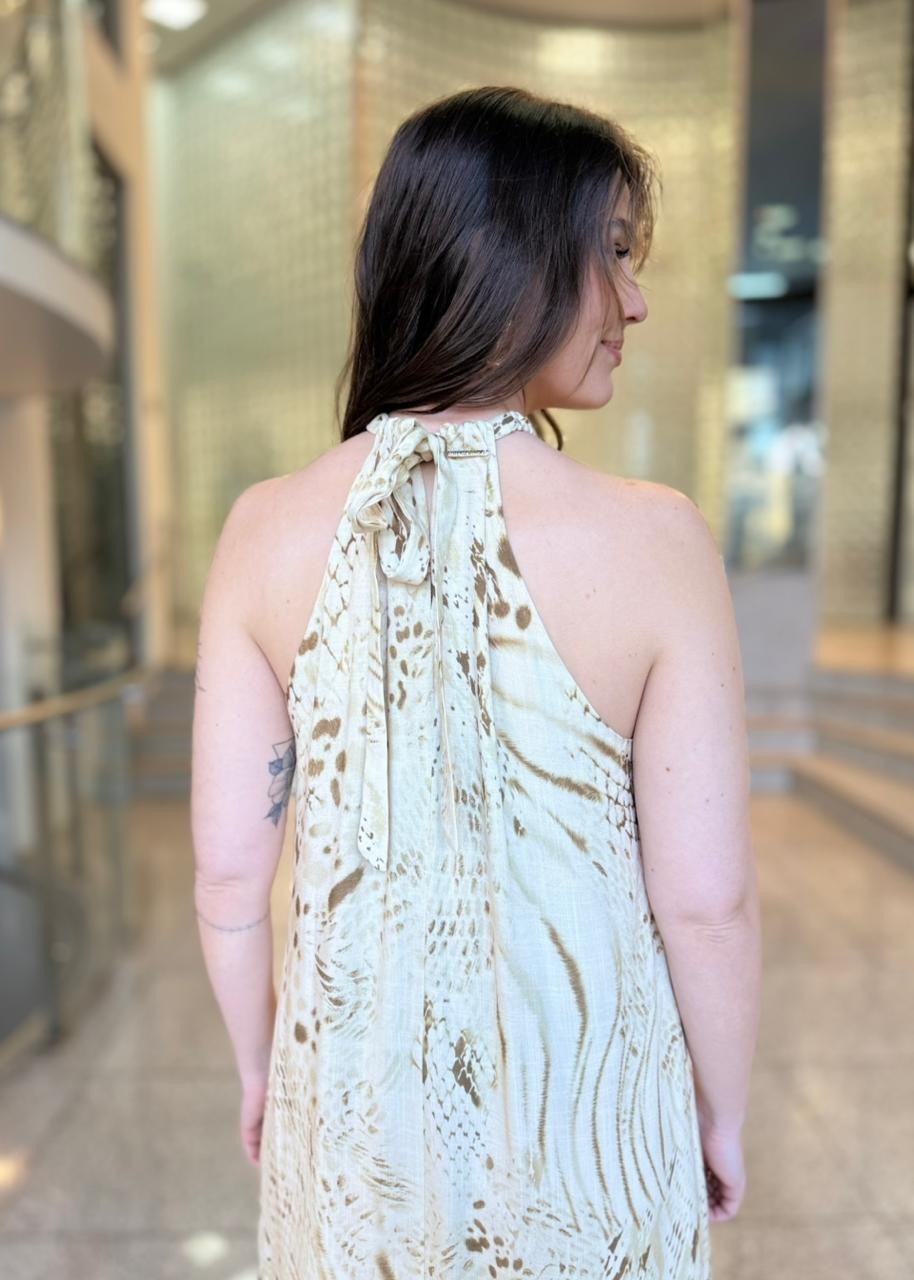 VESTIDO SOLTO DECOTE V SEM MANGA LONGO MORENA ROSA VESTIDO SOLTO DECOTE V SEM MANGA LONGO MORENA ROSA