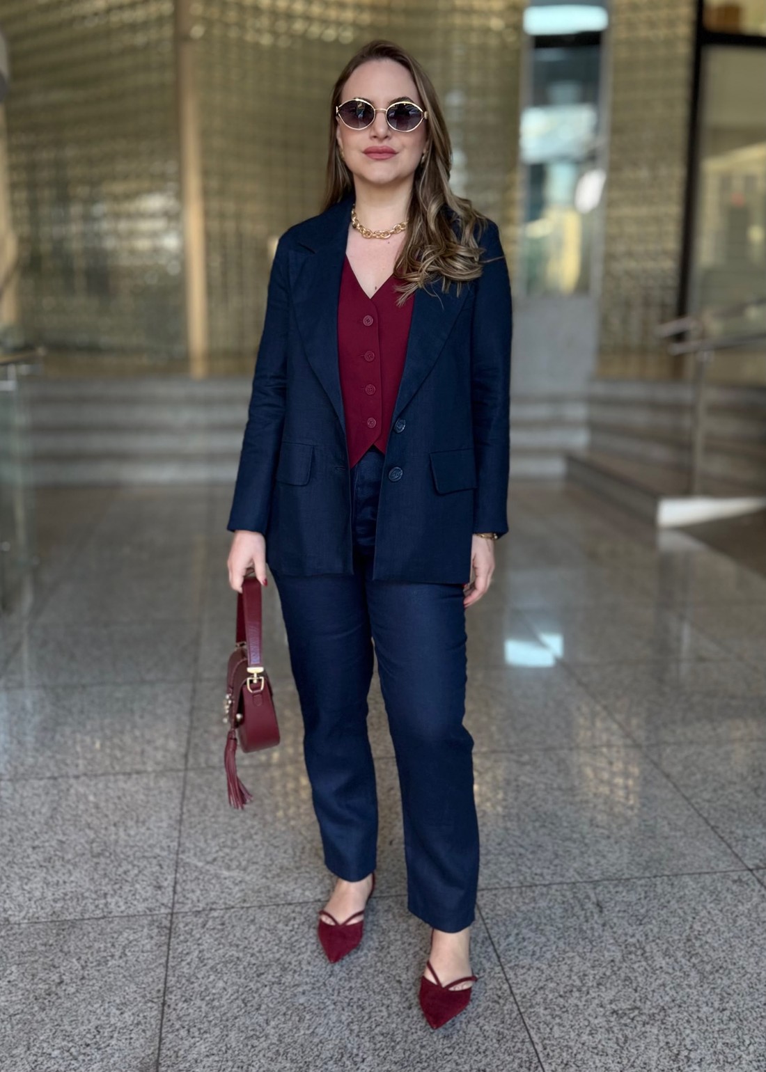 BLAZER EDUARDA AZUL MARINHO BLAZER EDUARDA AZUL MARINHO