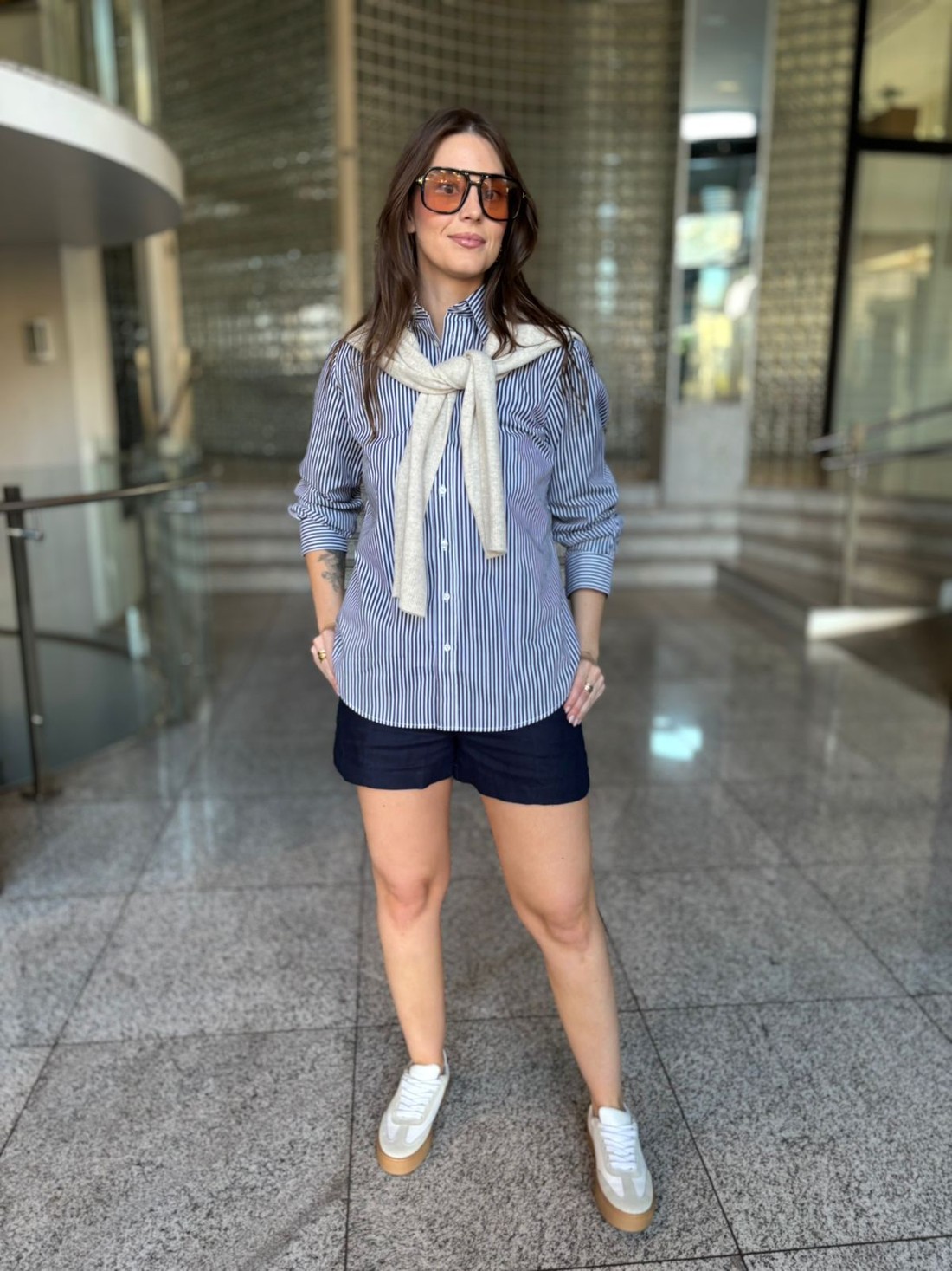 CAMISA LISTRAS CHARLOTTE  AZUL NV