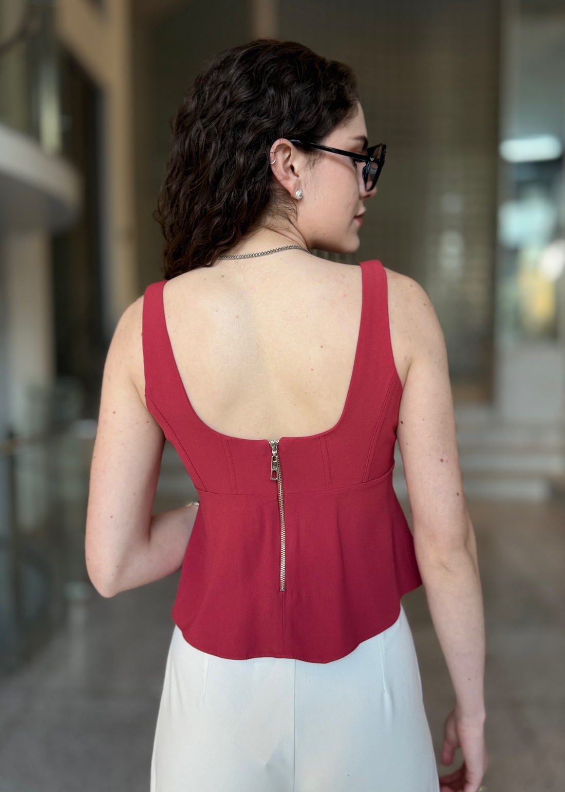BLUSA ALICE MARROM ALMOD NV BLUSA ALICE MARROM ALMOD NV