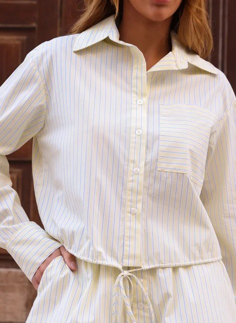 CONJUNTO SHORTS CAMISA COURO WANG AMARELO CONJUNTO SHORTS CAMISA COURO WANG AMARELO