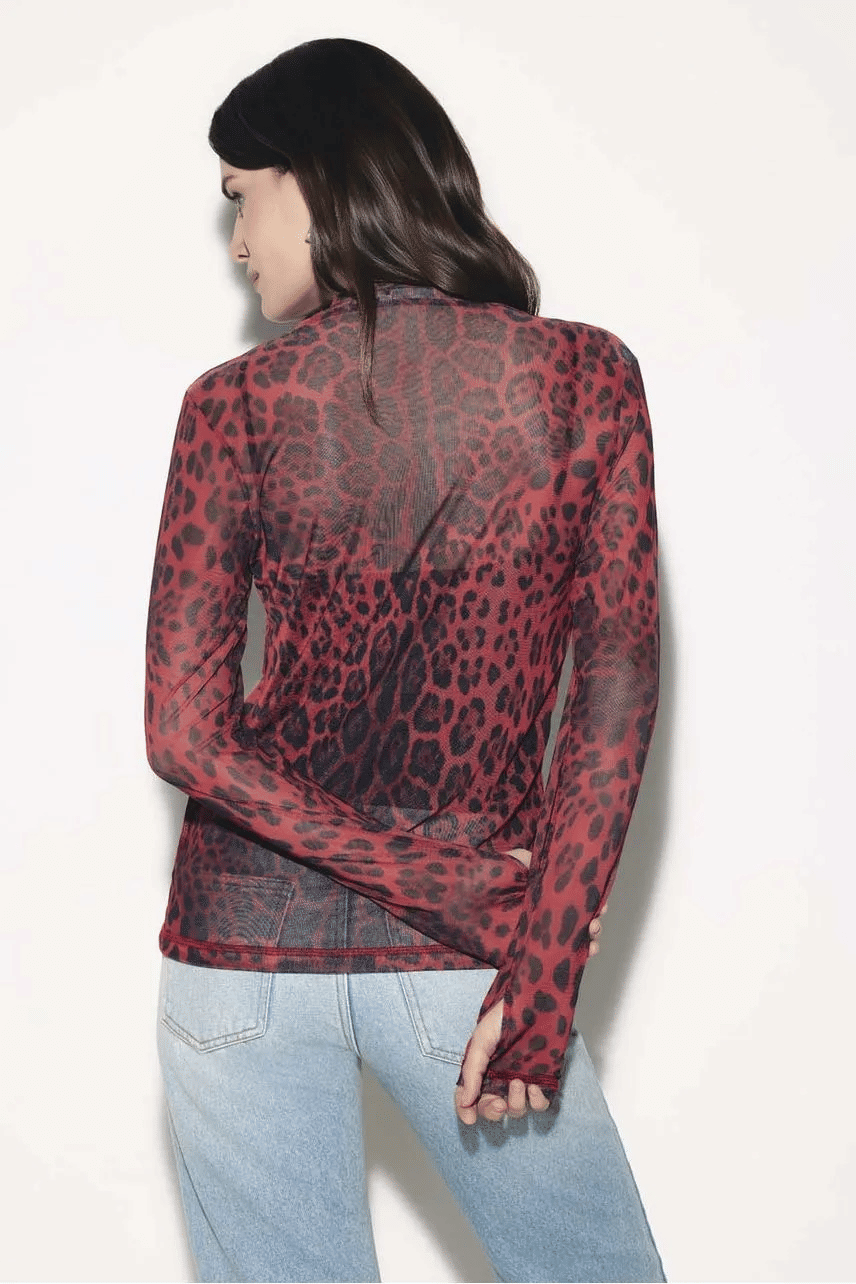 BLUSA SOLANGE ONÇA VERMELHO NV BLUSA SOLANGE ONÇA VERMELHO NV