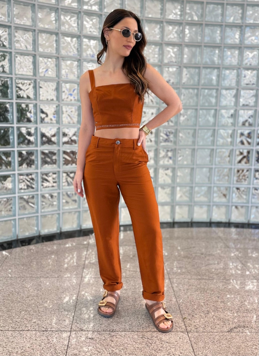 TOP LINHO MARROM ZEUS FORUM