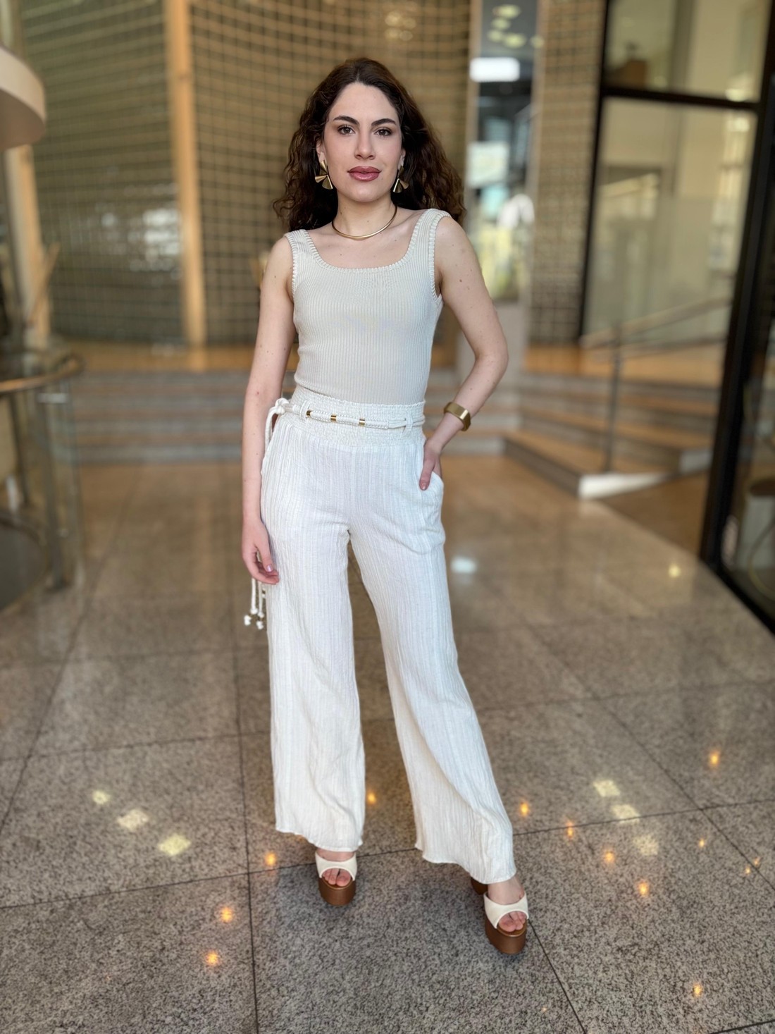 CALCA PANTALONA  ALTA MORENA ROSA