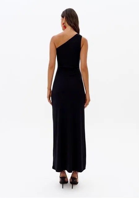 VESTIDO CANELADO COM METAL PRETO LANÇA PERFUME VESTIDO CANELADO COM METAL PRETO LANÇA PERFUME