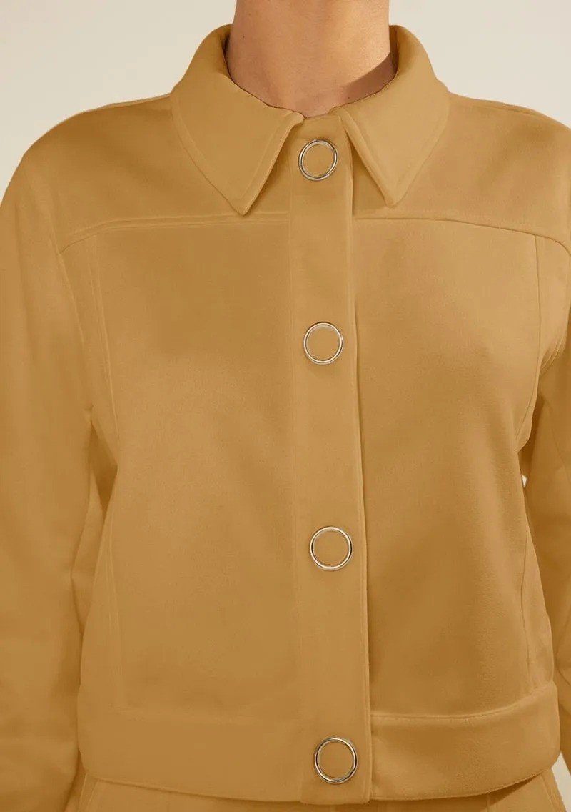 JAQUETA SOLTA MANGA LONGA PADRAO CAMEL MORENA ROSA JAQUETA SOLTA MANGA LONGA PADRAO CAMEL MORENA ROSA