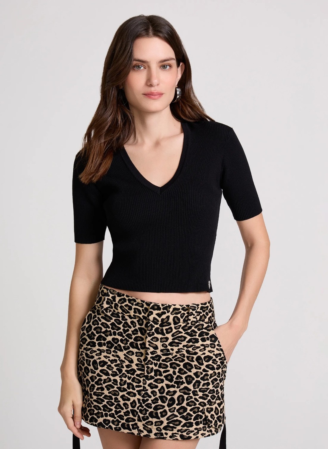 BLUSA ELLIE DECOTE V PRETO JOHN JOHN BLUSA ELLIE DECOTE V PRETO JOHN JOHN