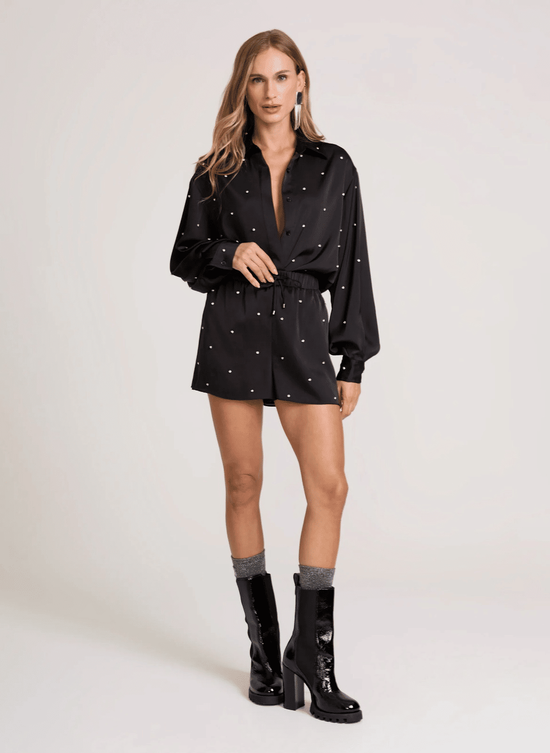 CAMISA CRYSTAL 06 2601 001 PRETO - PP - PRETO CAMISA CRYSTAL 06 2601 001 PRETO - PP - PRETO