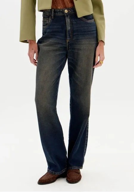 CALCA JEANS RETA SUPER HIGH LANÇA PERFUME CALCA JEANS RETA SUPER HIGH LANÇA PERFUME