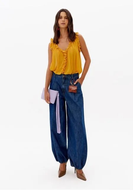 CALÇA JEANS ALADIM CINTURA ALTA LANÇA PERFUME CALÇA JEANS ALADIM CINTURA ALTA LANÇA PERFUME
