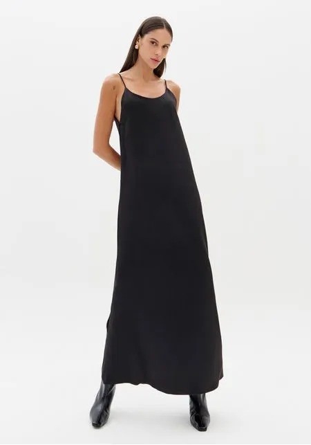 VESTIDO SLEEP DRESS PRETO LANÇA PERFUME VESTIDO SLEEP DRESS PRETO LANÇA PERFUME