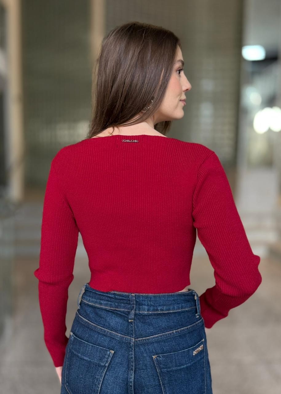 BLUSA TALBY RED 06 2501 001 VERMELHO BLUSA TALBY RED 06 2501 001 VERMELHO