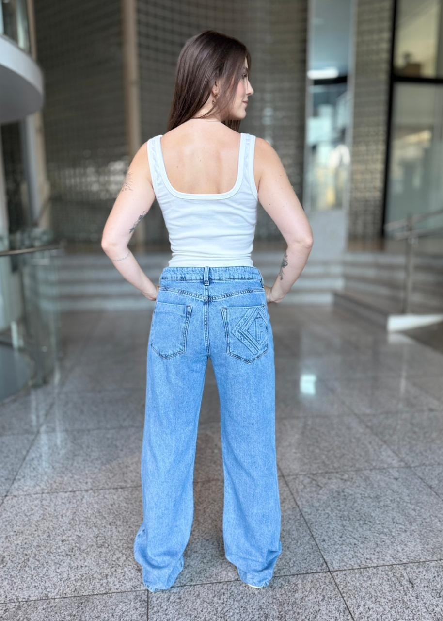 CALCA JEANS RAQUEL WIDE LEG FORUM