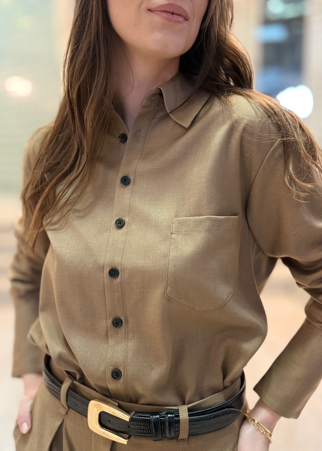 CAMISA ZOE - PP - BEGE CAMISA ZOE - PP - BEGE